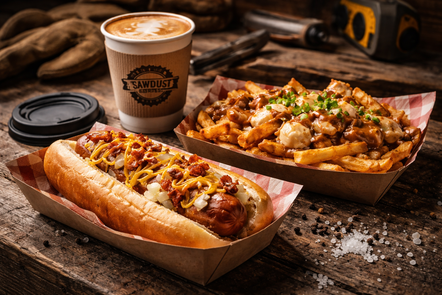 Hot Dog, Poutine, and Espresso